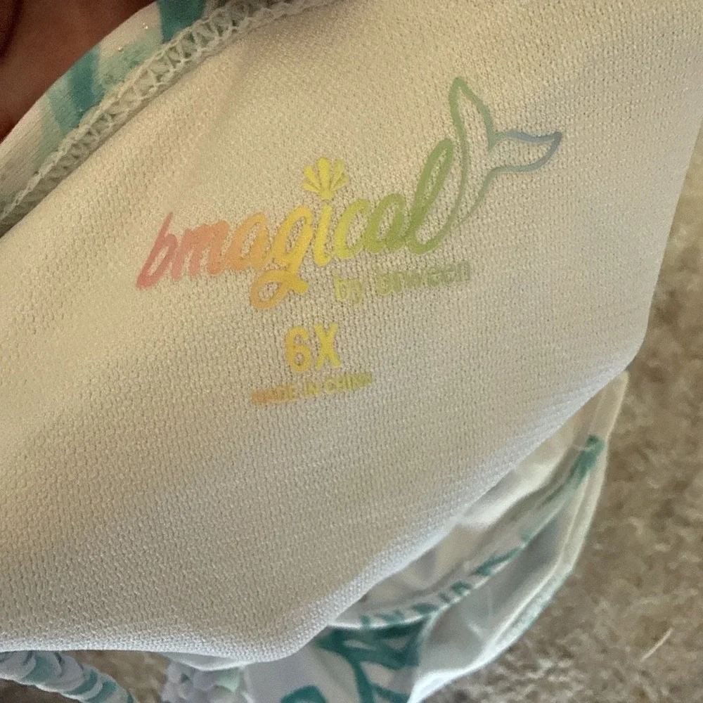 Bmagical By Btween 2 Pc Girls Swimsuit , Size 6X Beach Summer